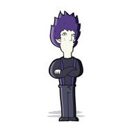 cartoon vampire man N48