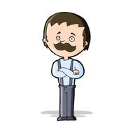 Cartoon Man With Mustache N55