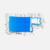 Drawing business formulas flag
