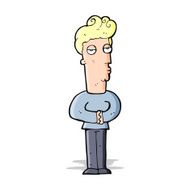cartoon arrogant man N5