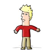 cartoon confused man N40