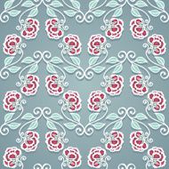 Seamless Floral Pattern (Vector) Hand Drawn Texture N67