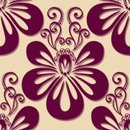 Seamless Floral Pattern (Vector) Hand Drawn Texture N71