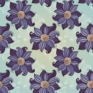 Seamless Floral Pattern (Vector) Hand Drawn Texture N72