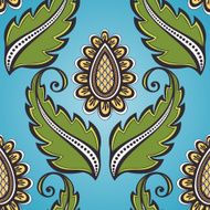 Seamless Floral Pattern (Vector) Hand Drawn Texture N76