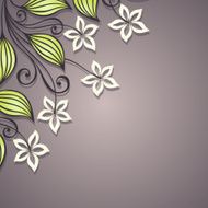 Vector Colored Floral Background Hand Drawn Texture N21