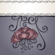 Vector Colored Floral Background Hand Drawn Texture N27