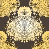 Seamless Ornate Pattern (Vector) Hand Drawn Texture N58