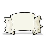 cartoon heraldry scroll banner N3