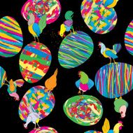 Eggs and hen pattern