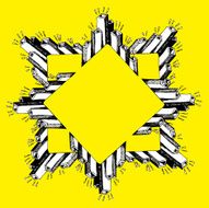 Corner Doodles Yellow