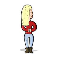 cartoon woman ignoring N11