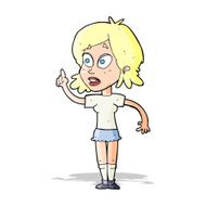 cartoon woman asking question N68