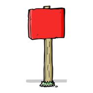 Cartoon Sign Post N41