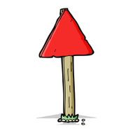 Cartoon Sign Post N42