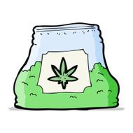 cartoon bag of weed N6