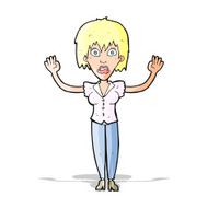 cartoon woman stressing out N9