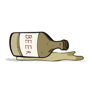 Cartoon Spilled Beer N9