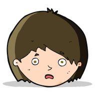 cartoon unhappy boy N25