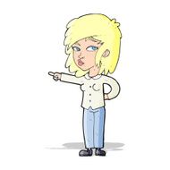 cartoon woman pointing N97