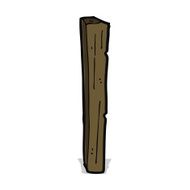 cartoon wooden post N4