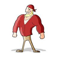 cartoon manly sailor man N5
