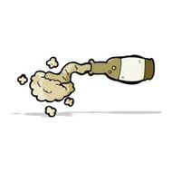 Cartoon Spilled Beer N11