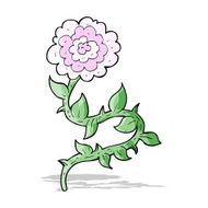 cartoon flower N247