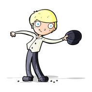 cartoon man tipping hat N3