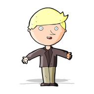 cartoon man in casual jacket N4