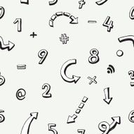 vector letters background signs