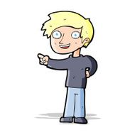 Cartoon Man Pointing N103