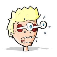 cartoon surprised man with eyes popping out N3