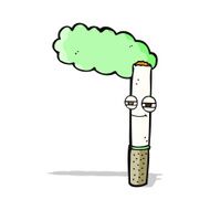cartoon happy cigarette N4