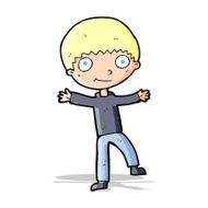 cartoon happy boy N110