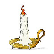 cartoon spooky dribbling candle N4