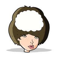 cartoon empty headed woman N5