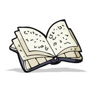 Cartoon Open Book N7