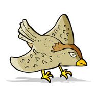 cartoon garden bird N13