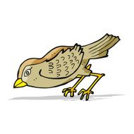 cartoon garden bird N14