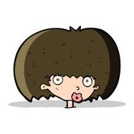 cartoon surprised woman N98