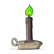 cartoon burning candle N5