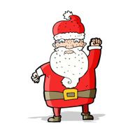 cartoon angry santa claus N9