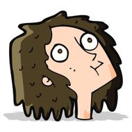 cartoon staring woman N18