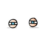 cartoon narrowed eyes N3