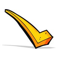 cartoon positive tick symbol N5