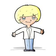 cartoon smug boy N4