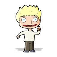 cartoon happy boy N112