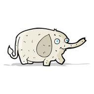 cartoon funny little elephant N3