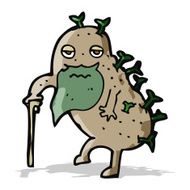 cartoon old potato N5